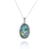 Classic Elegant Roman Oval Roman Glass Pendant